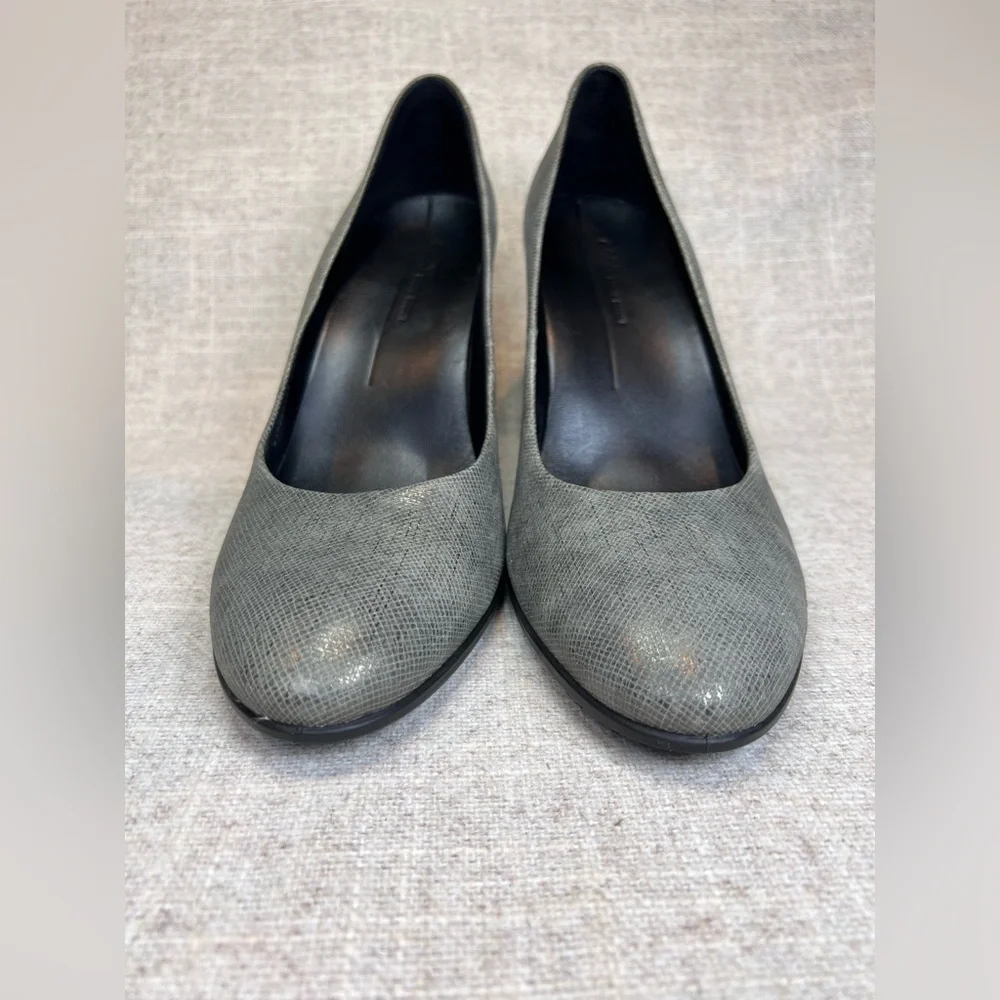 Ecco‎ Shape 75 sleek pump heels dress shoes size 41 (10-10.5) warm gray leather
